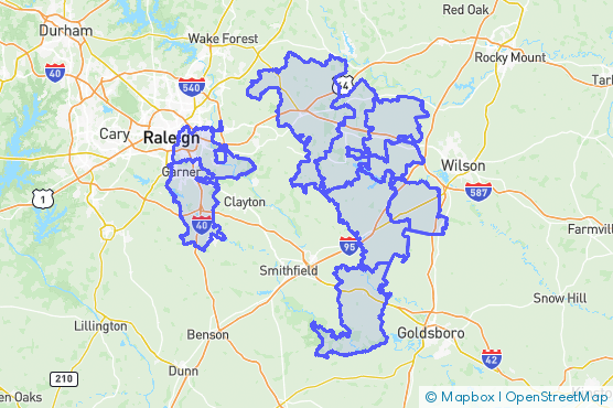 Service Area Map