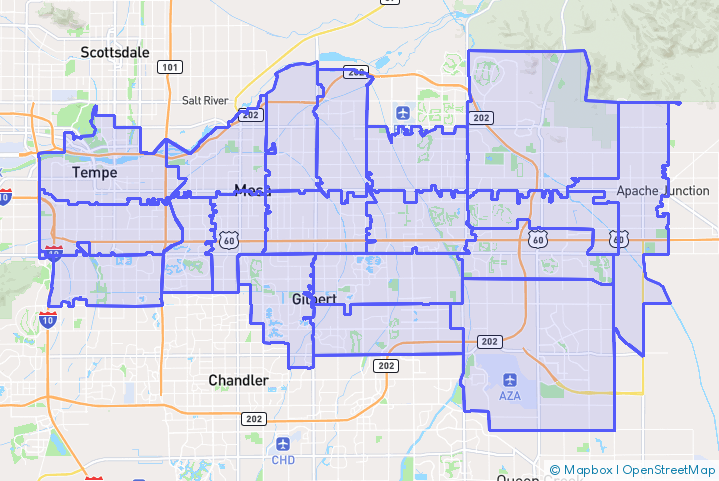 Service Area Map