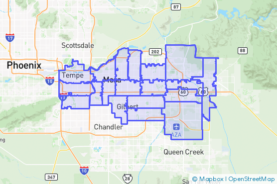 Service Area Map