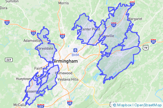 Service Area Map