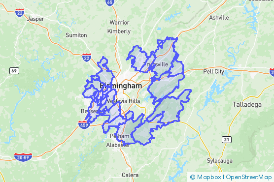 Service Area Map