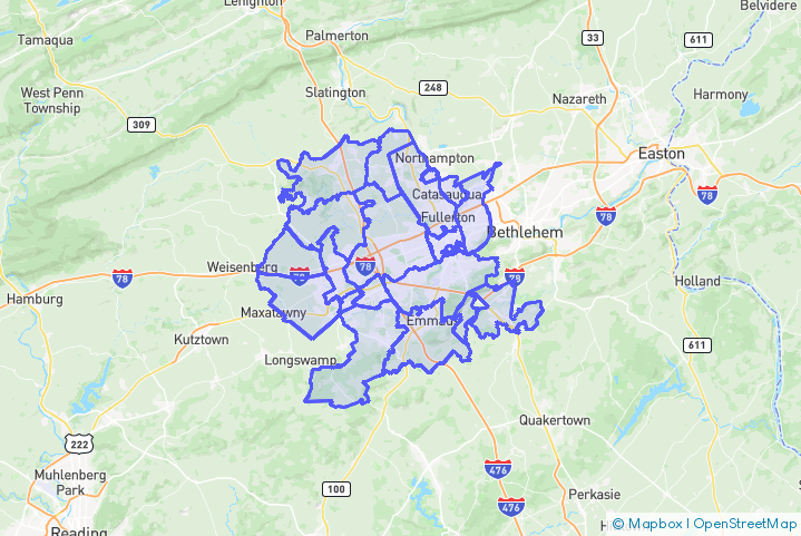 Service Area Map