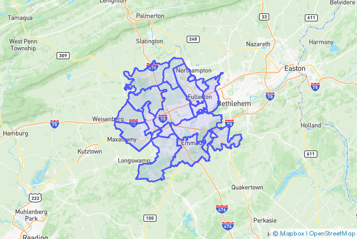 Service Area Map