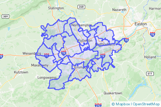 Service Area Map