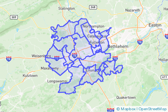 Service Area Map
