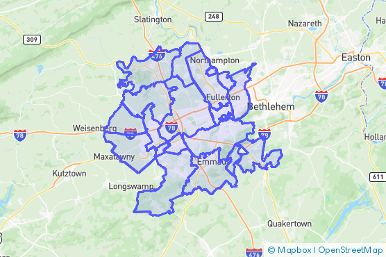 Service Area Map