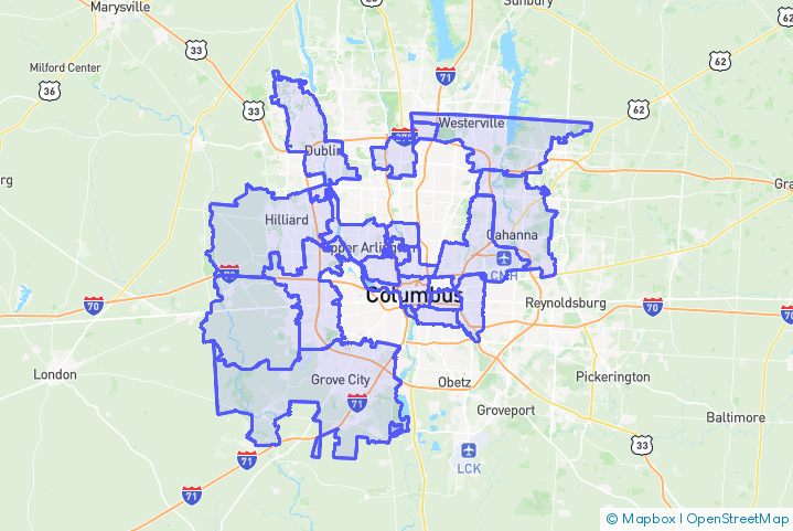 Service Area Map