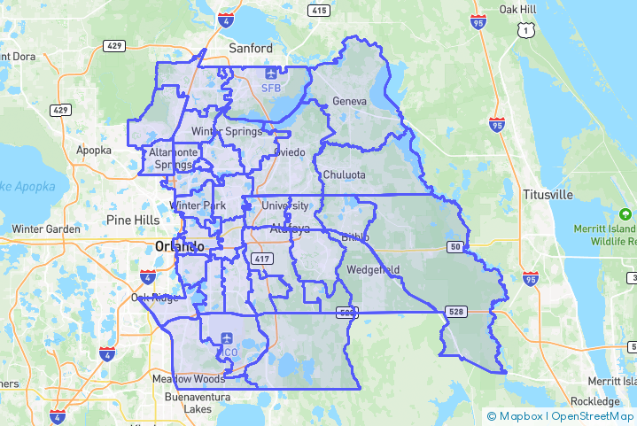 Service Area Map