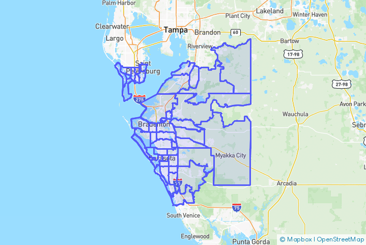 Service Area Map