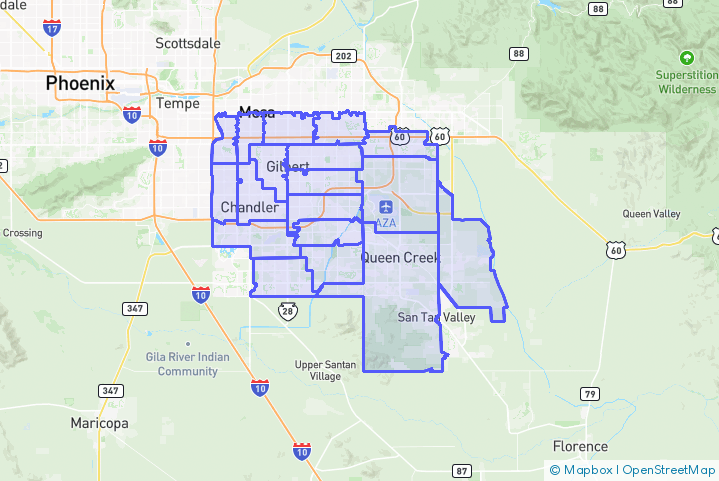 Service Area Map