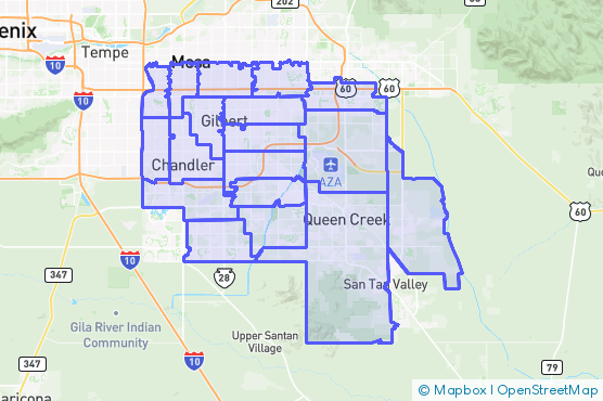 Service Area Map