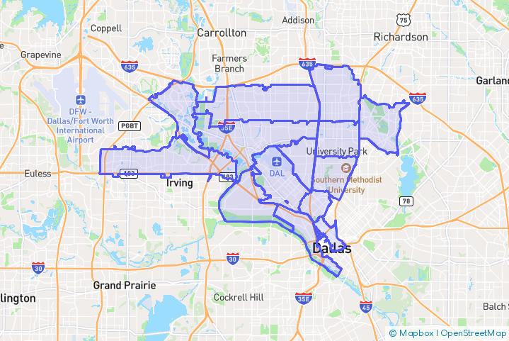 Service Area Map