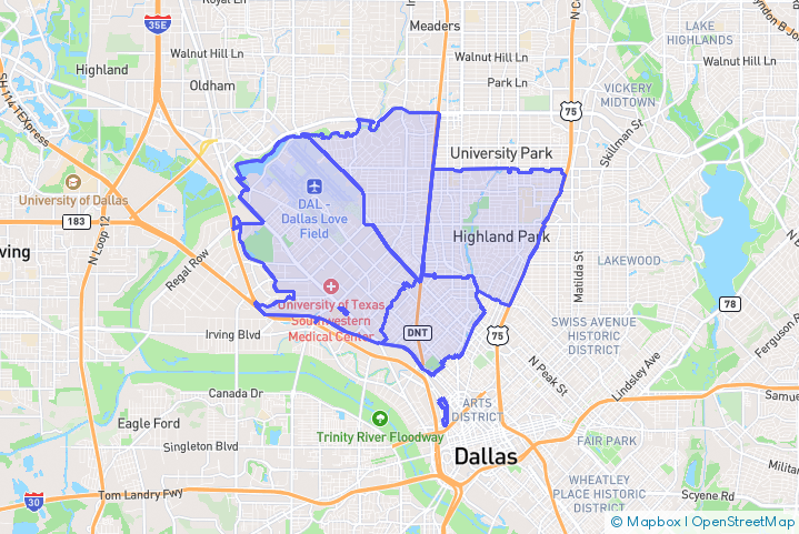 Service Area Map