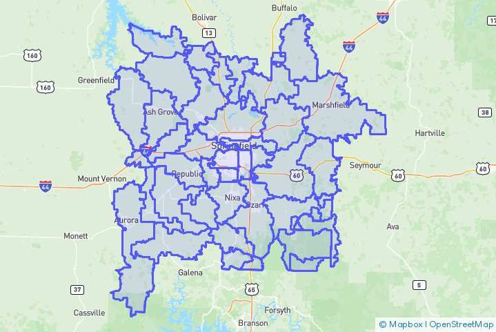 Service Area Map