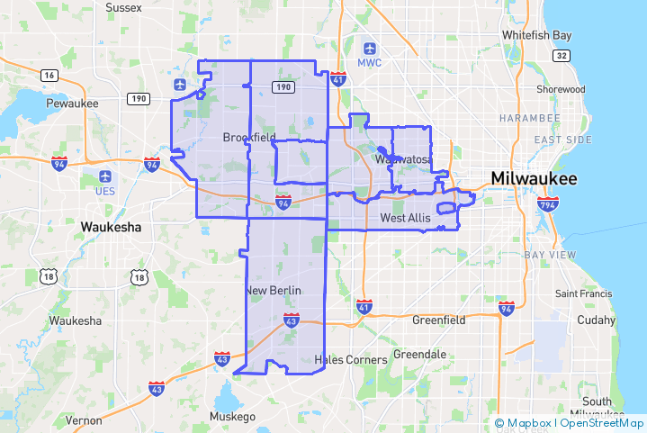 Service Area Map