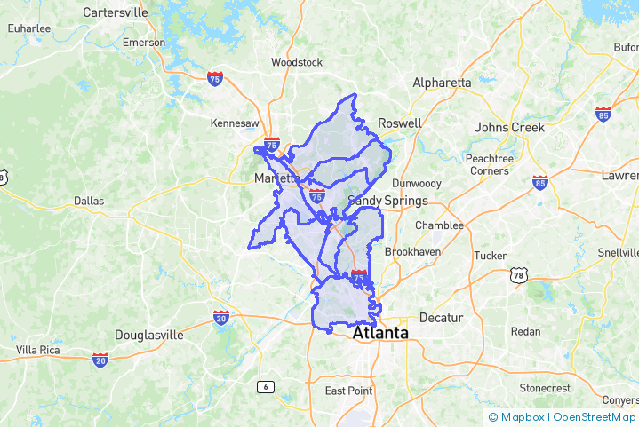 Service Area Map