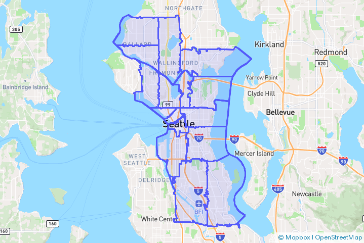 Service Area Map