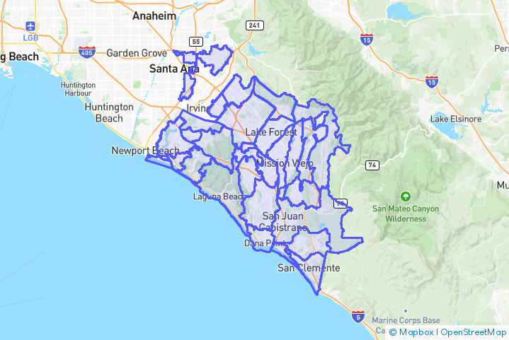 Service Area Map