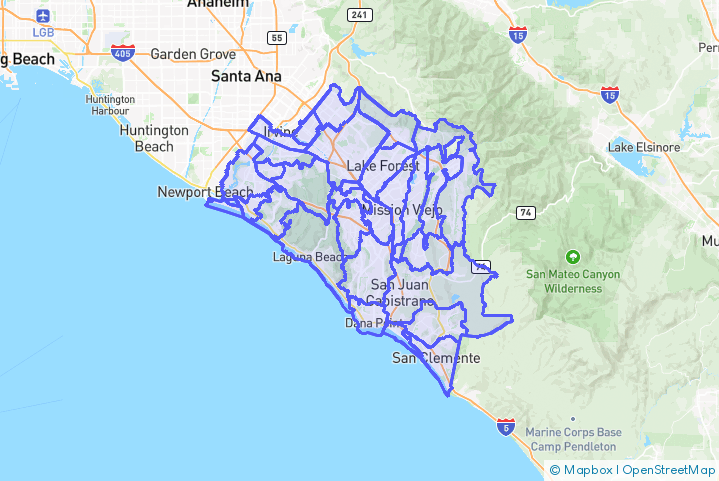 Service Area Map