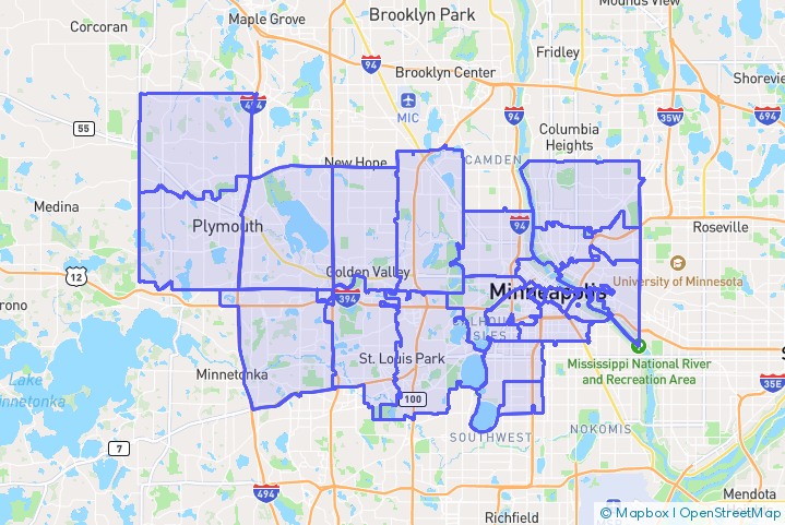 Service Area Map