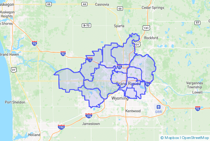 Service Area Map