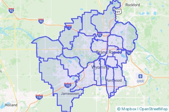 Service Area Map