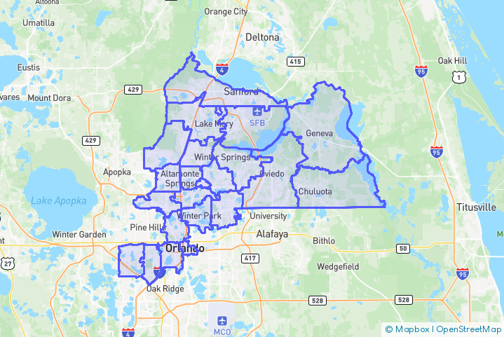 Service Area Map