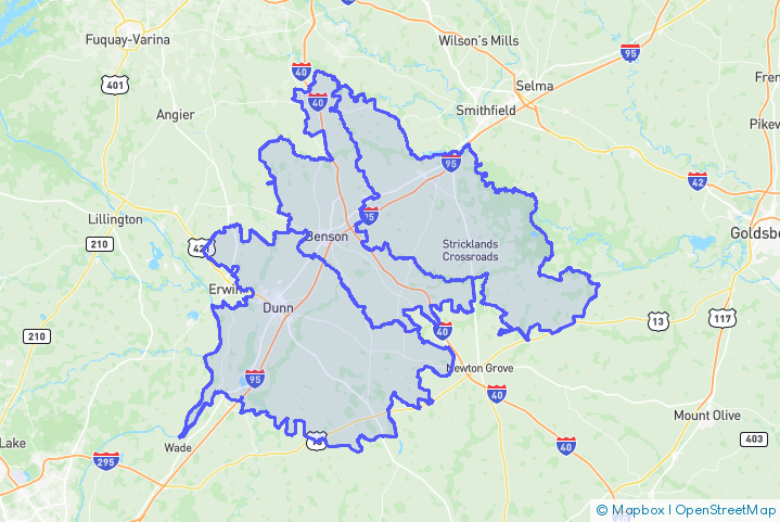 Service Area Map