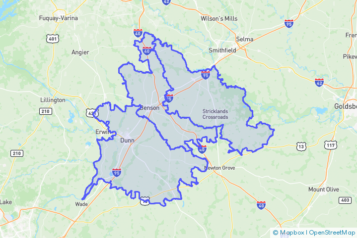 Service Area Map
