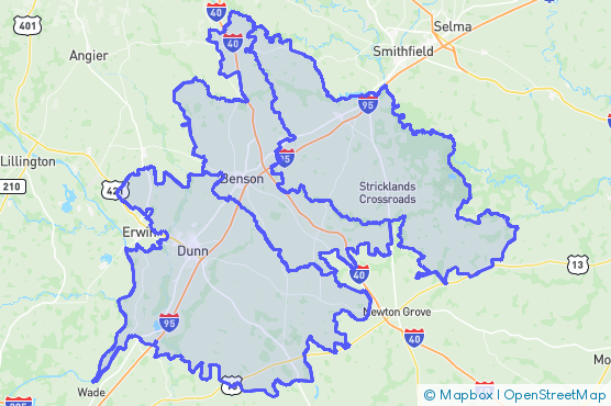 Service Area Map