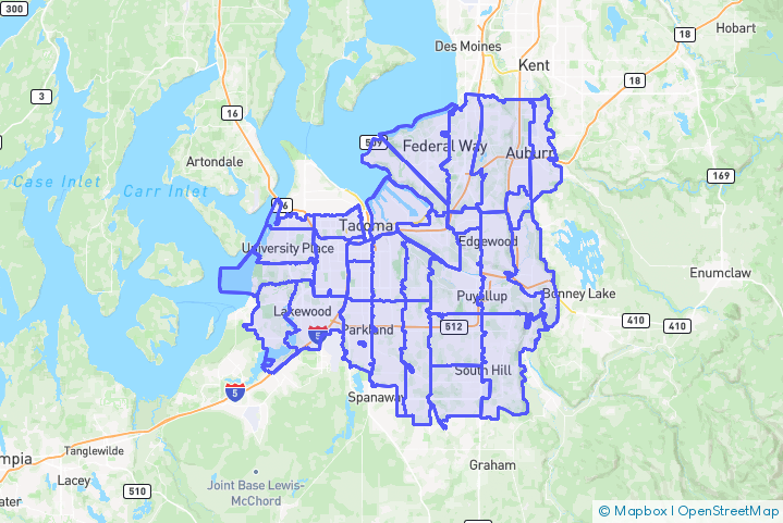 Service Area Map