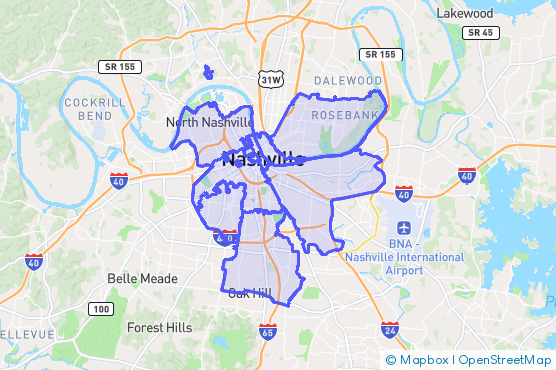 Service Area Map