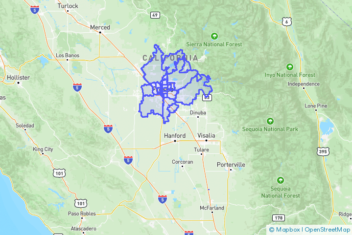 Service Area Map