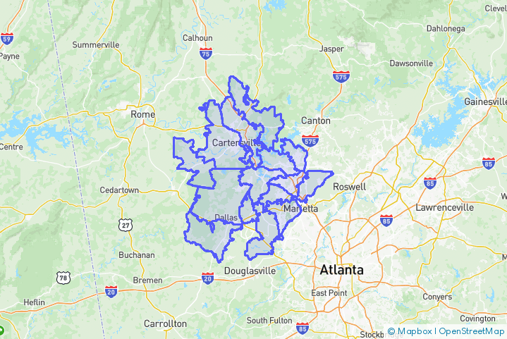 Service Area Map