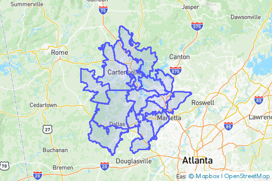 Service Area Map
