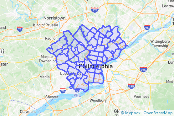 Service Area Map