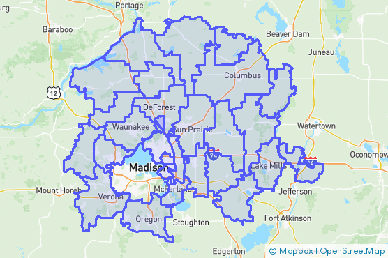 Service Area Map