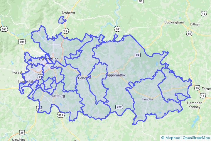 Service Area Map