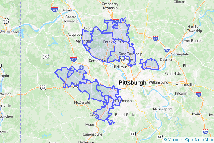 Service Area Map