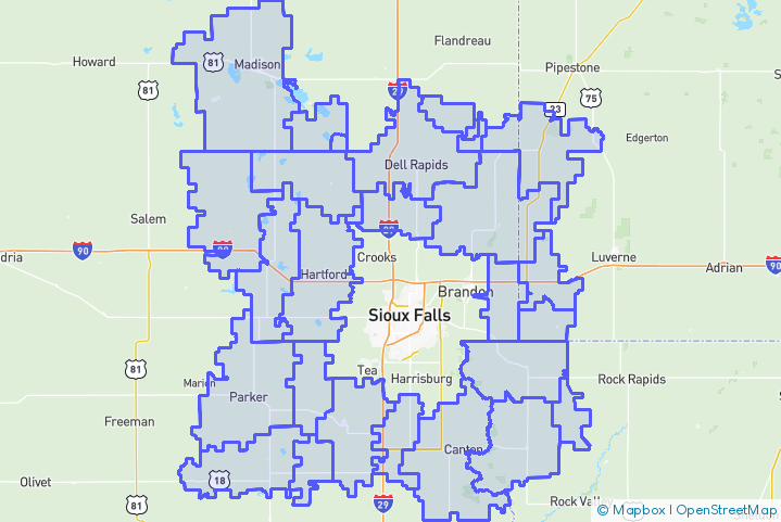 Service Area Map