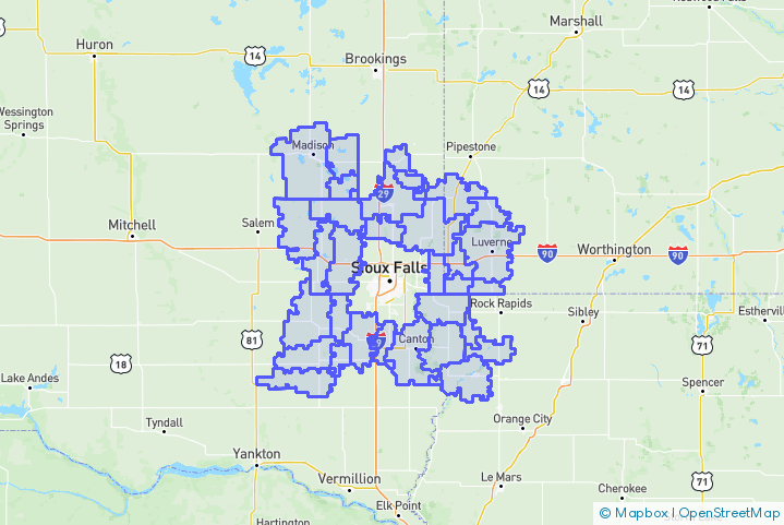 Service Area Map