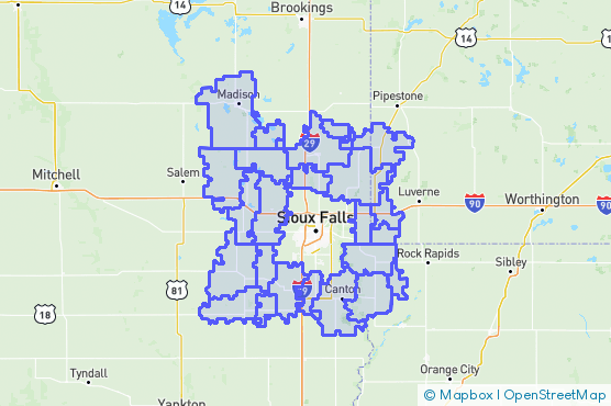 Service Area Map