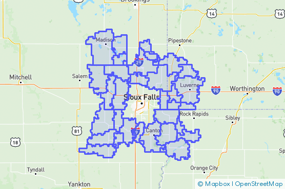 Service Area Map
