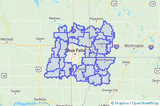 Service Area Map