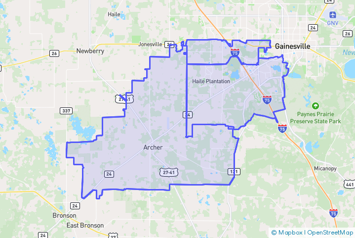 Service Area Map