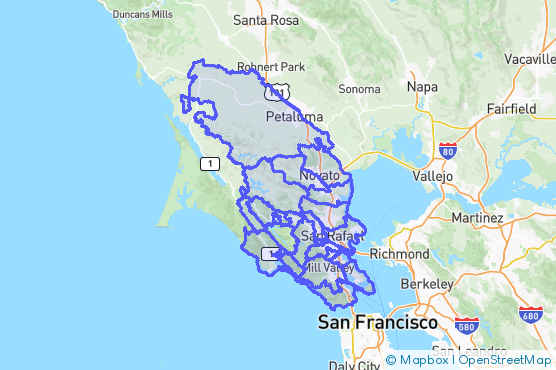 Service Area Map