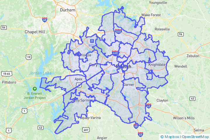 Service Area Map