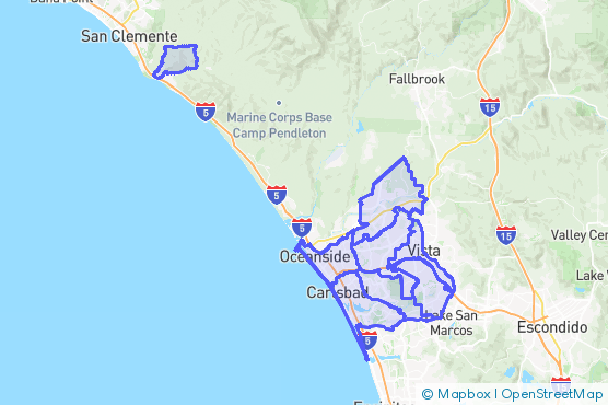 Service Area Map