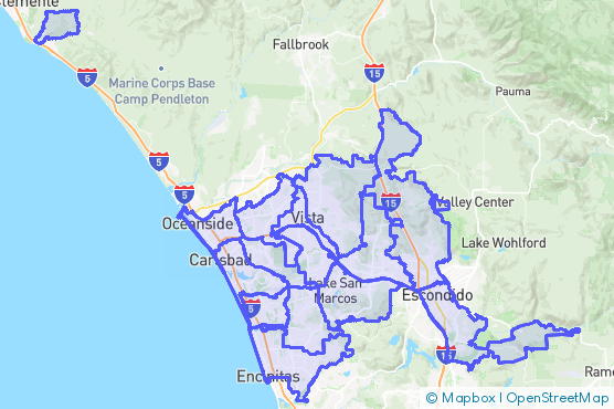 Service Area Map