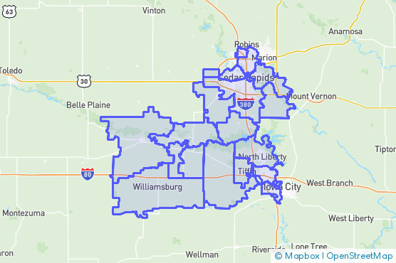 Service Area Map